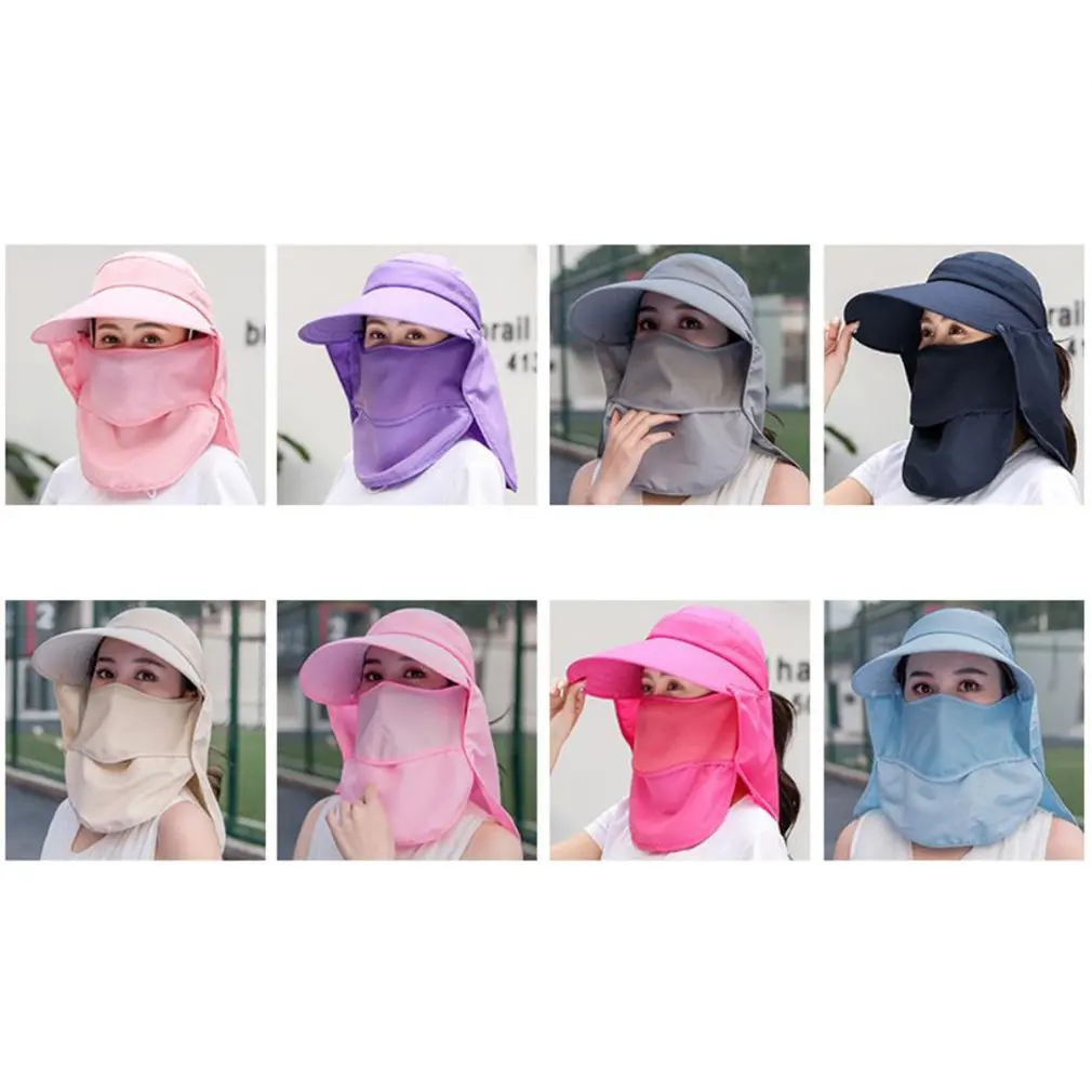 Шляпа от солнца с широкими полями для женщин многофункциональная Солнцезащитная