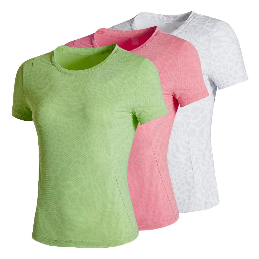 

Breathable Yoga Shirt Women's T-Shirts Short Sleeves Gym Fitness Tops Female T-Shirt Running Workout Sport T-Shirts Gym Clothing
