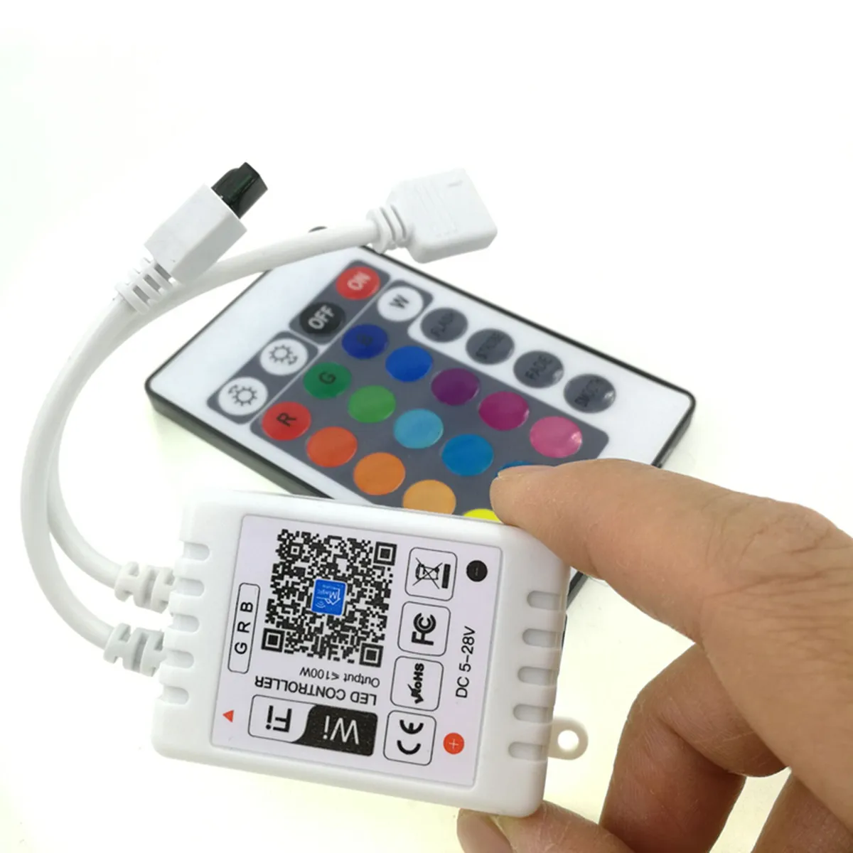 Контроллер RGB для светодиодных лент 5-24 В с пультом ДУ | Лампы и освещение