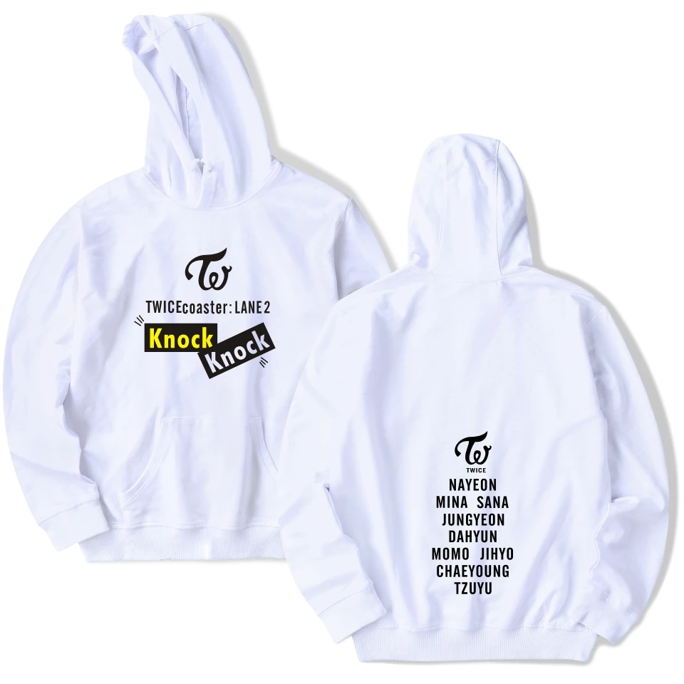 

2021 Popular Women Twice Album Sweatshirts Spring Autumn Long-sleeved Pullover Hoodies Heart Shaker Cotton Hooded Tracksuit Tops