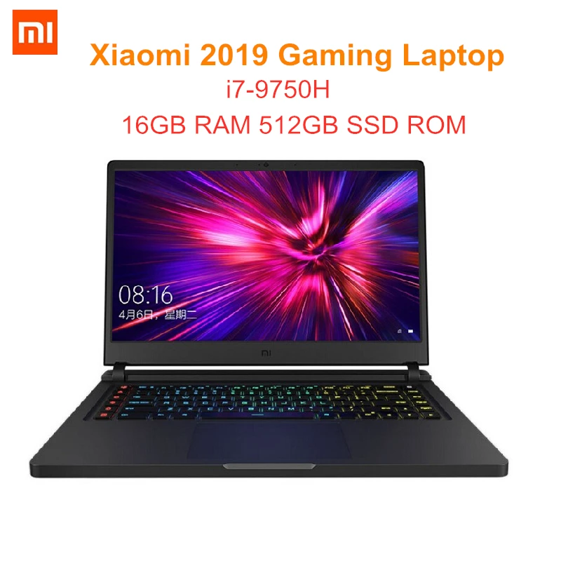Игровой ноутбук Xiaomi 2019 Windows 10 OS Intel Core I7 9750 H шестигранный процессор 16 ГБ ОЗУ 512 SSD ROM