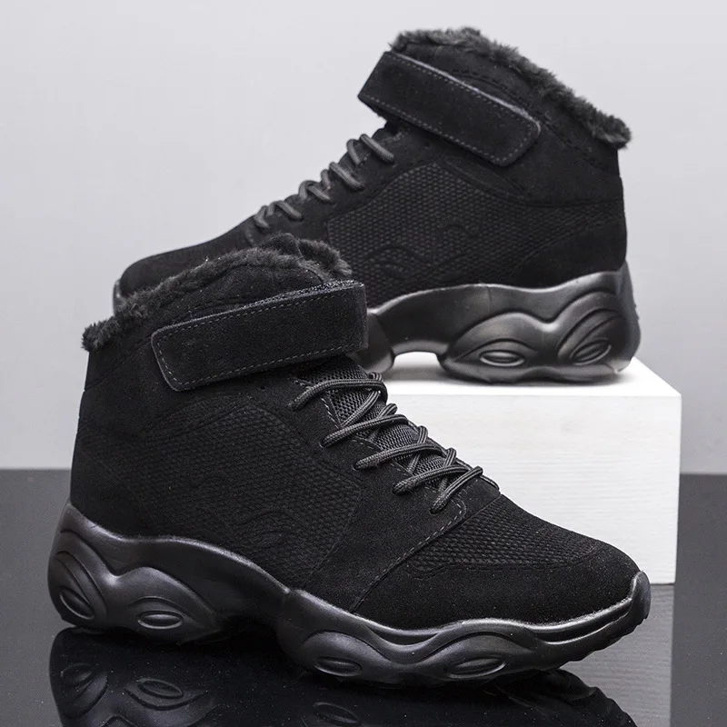 New Style Thick Bottom Running Shoes For Men Warm Plush Sneakers Outdoor Sport Shoes Man Training Athletic Jogging Shoes