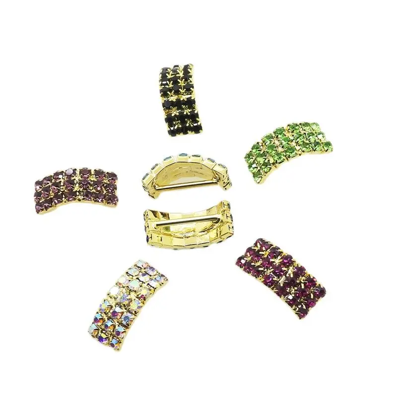 10 pieces / lot20 * 8MM Metal Rhinestone Button Clothing Sewing Accessories DIY Wedding Decoration Embellishment Buckle | Дом и сад