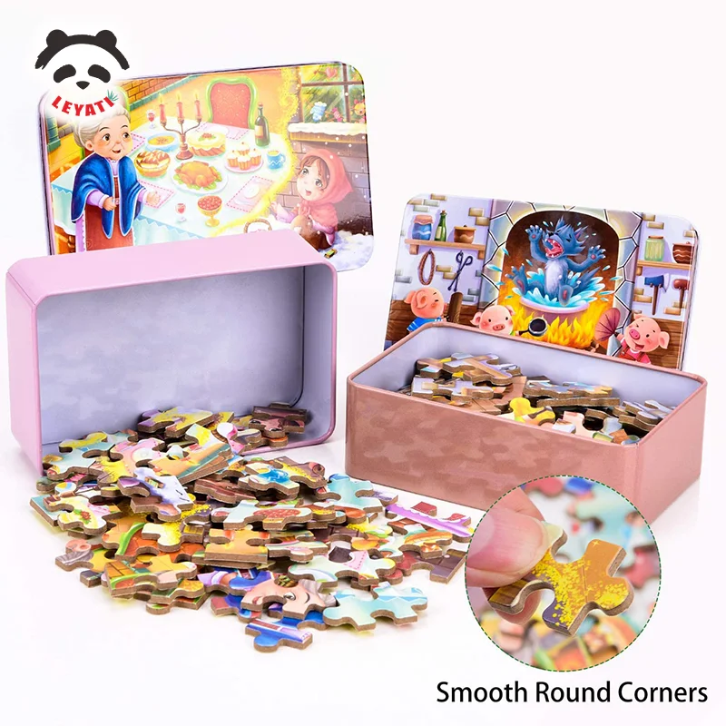 Деревянный пазл Монтессори 60 шт. детский Развивающий для раннего обучения