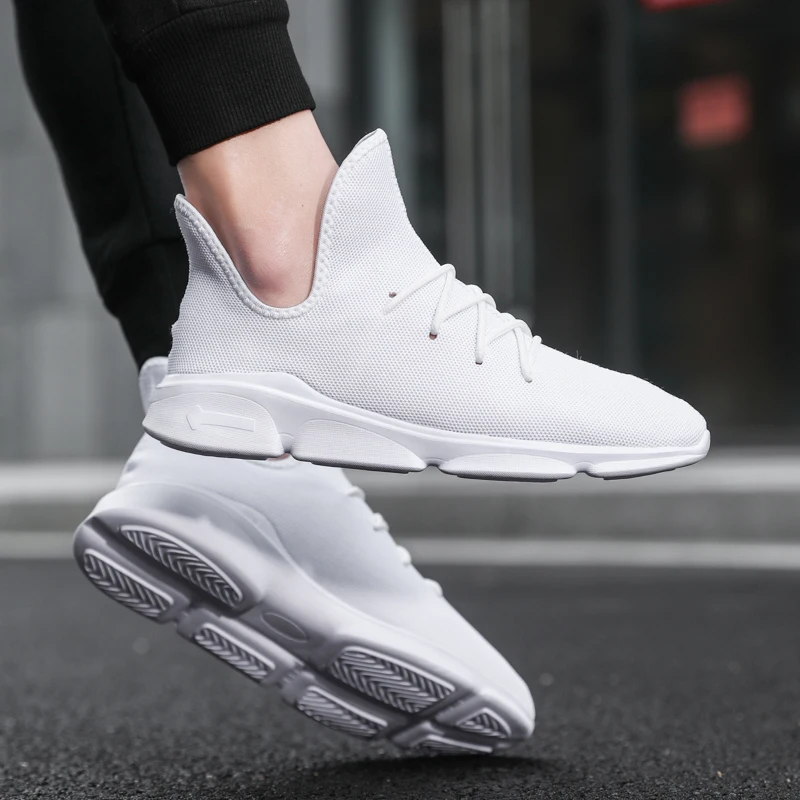 2020 New Mesh Sneakers Men Shoes sock trainers Hip Hop Casual Breathable Male Fashion Walking Footwear Comfortable | Обувь