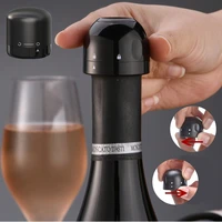 123ps vacuum red wine bottle cap stopper silicone sealed champagne bottle stopper vacuum retain freshness wine plug bar tools