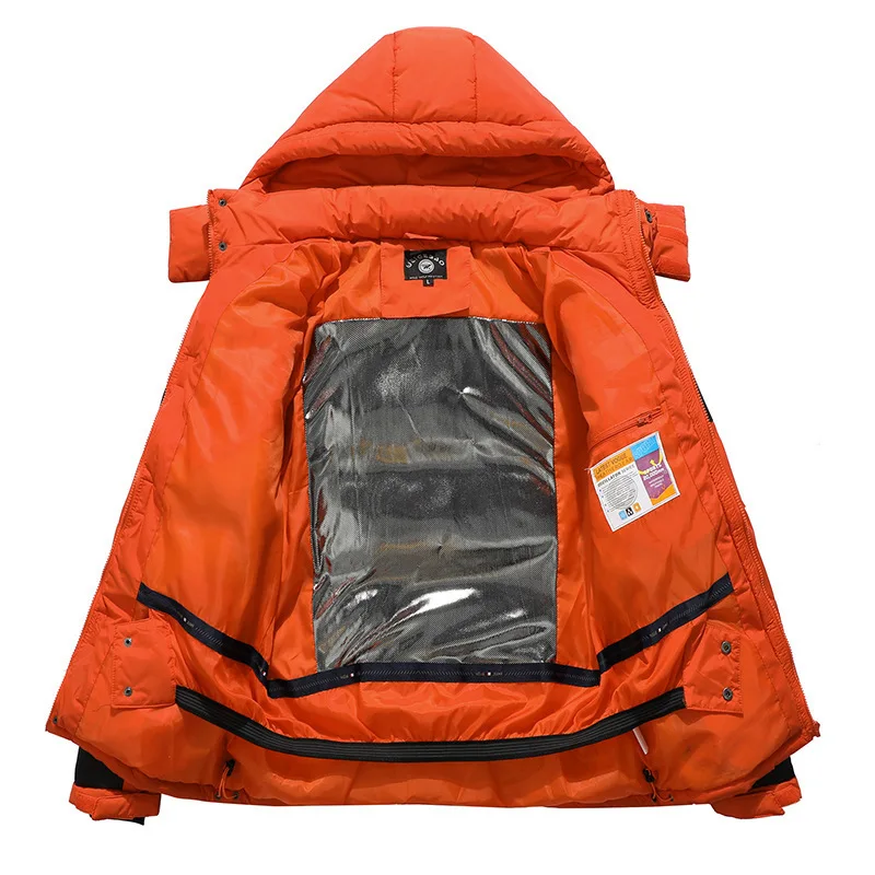 Men Winter Warm Thick Long Parkas Men 2022 New Waterproof Hooded Parkas Jacket Coat Men Autumn Outwear Fashion Casual Parkas Men
