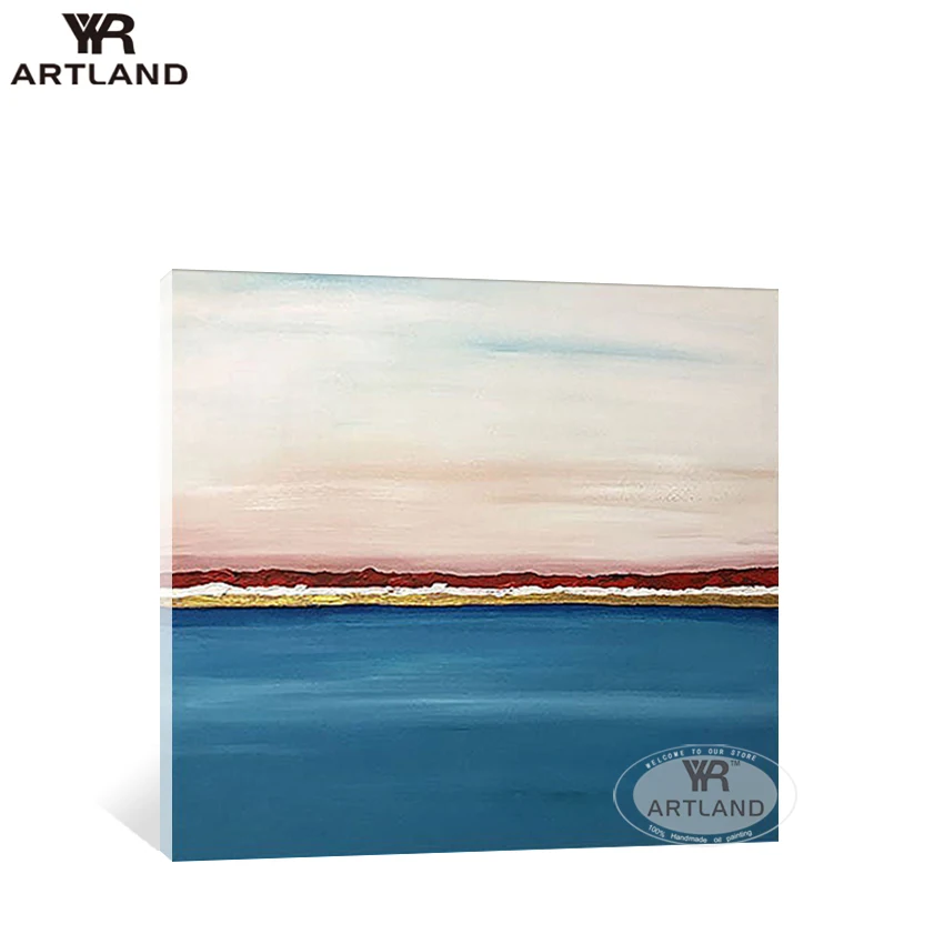 

Рождественская Картина на холсте Ручная роспись золотая линия и синее украшение для дома для гостиной дизайн Настенная картина постер диван