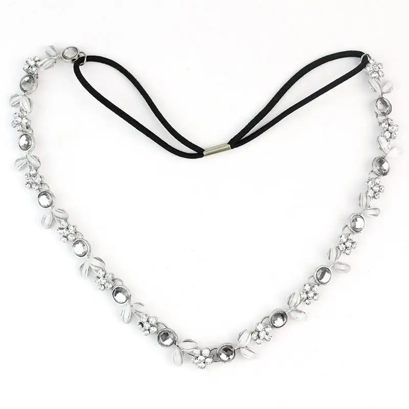 Стразы для женщин и девочек украшенные листьями ободок волос/головной