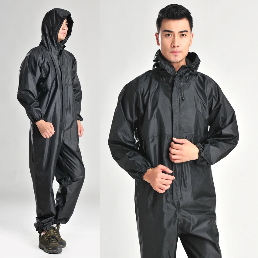 

Conjoined raincoats, overalls Electric motorcycle fashion raincoat, men and women fission rain suit