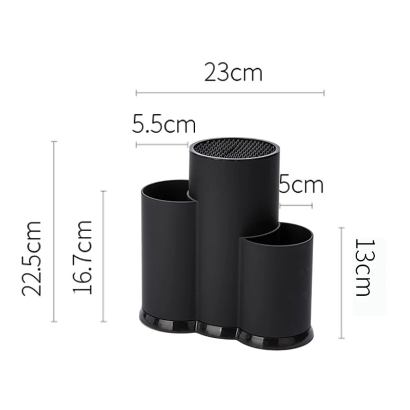 

Kitchen Cutter Holder Knife Storage Rack with a Drain Hole Kitchen Supplies E7