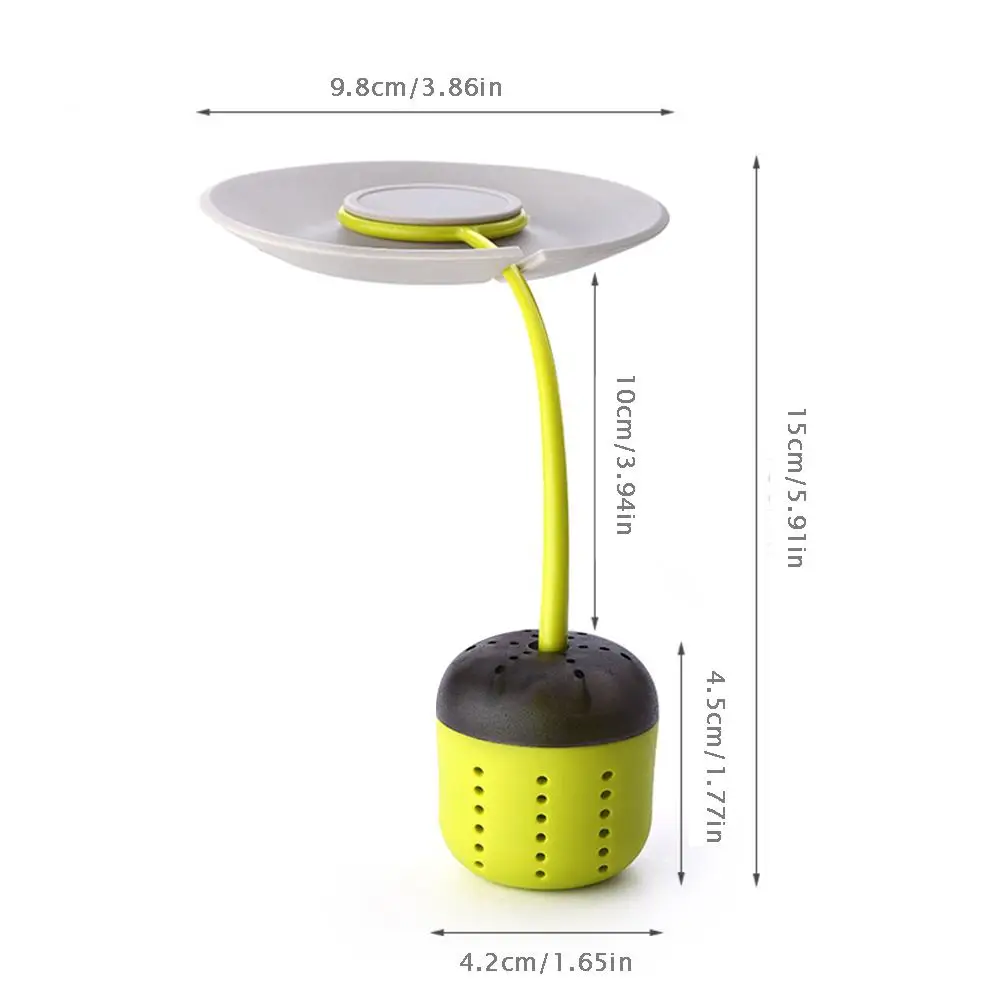 Силиконовые Чай Infuser Фильтр для кофе и чая с отрывными листами травяная специя держатель Чай фильтр Посуда Аксессуары