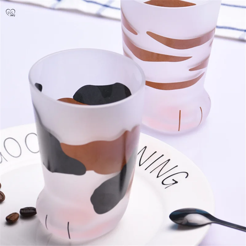 

Creative Frosted Cat Claw Drinking Glasses Kitchen Items Milk Juice Funny Coffee Cups Beer Cocktail Wine Tea Cup Bar Accessories