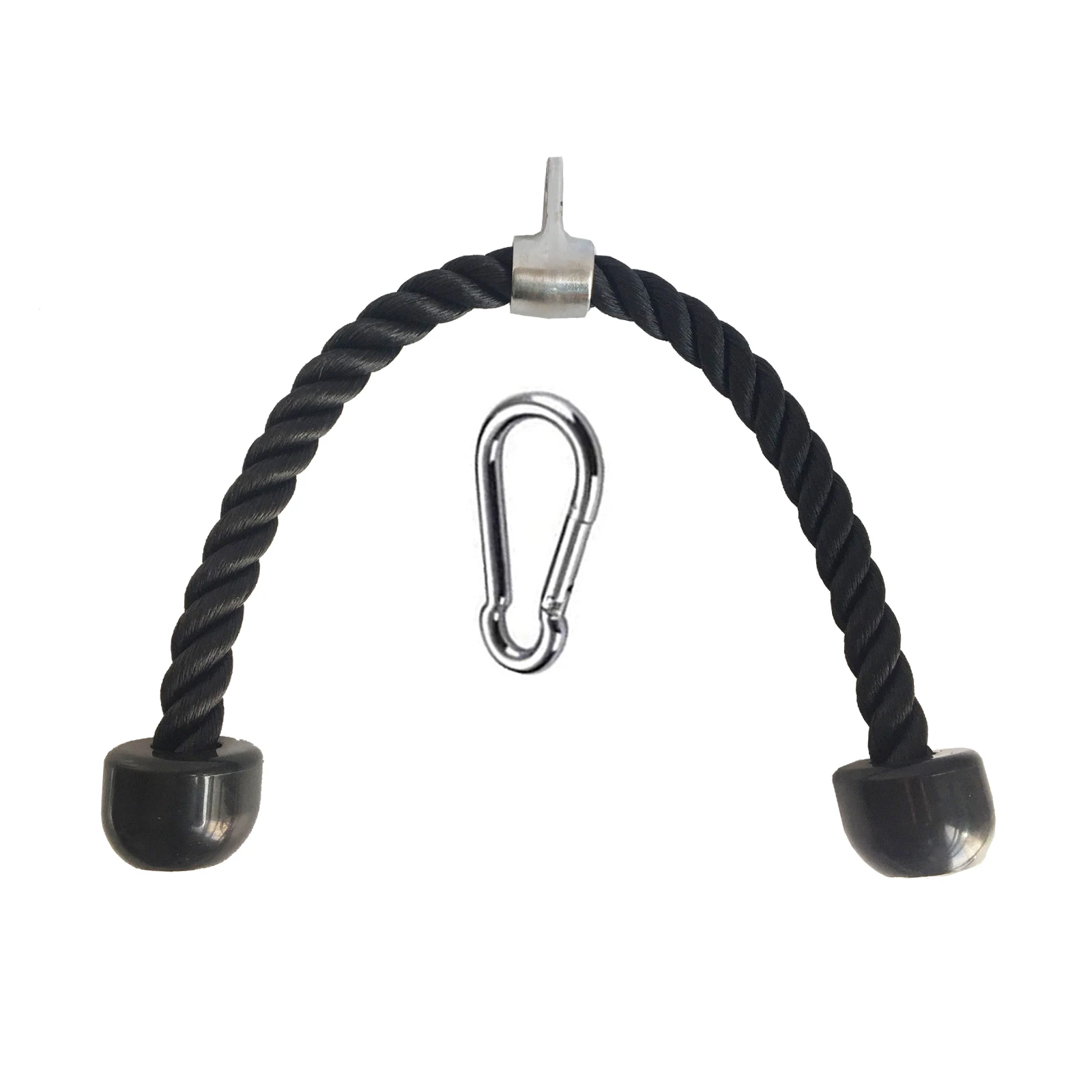 Трос для трицепса с карабином тренажер тренажерного зала