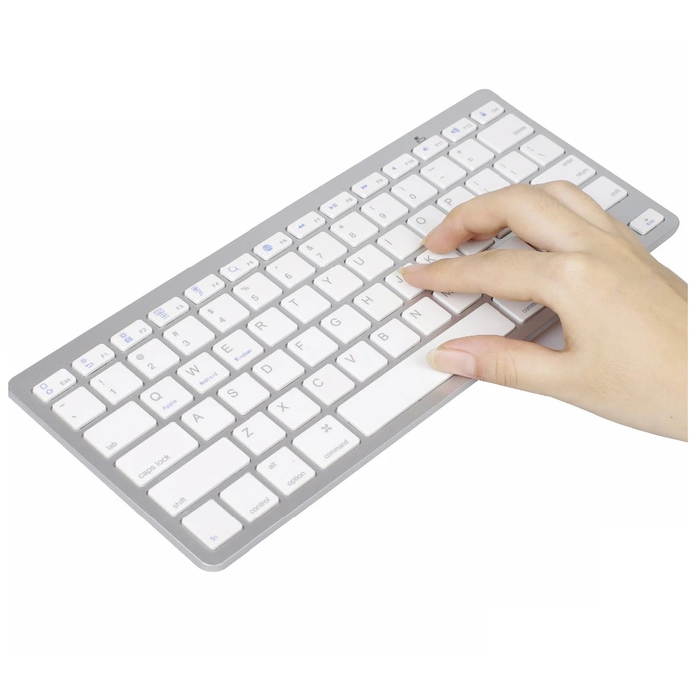 

Ultra Slim Bluetooth Keyboard Mini Wireless Keyboard 78 Keys Russian/German/Korea/Spanish/FrenchFor Windows OS/Apple Mac/Android