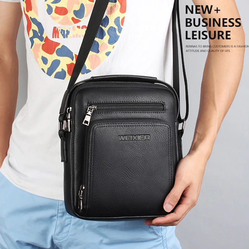 

Hot Selling Men's Shoulder Bag Messenger Bags Casual Handbag Simple Atmosphere Business Bags