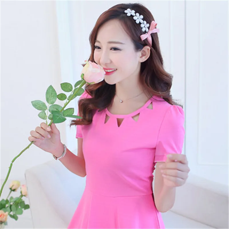 Весна-лето 2020 женские открытые платья женское милое платье в Корейском стиле