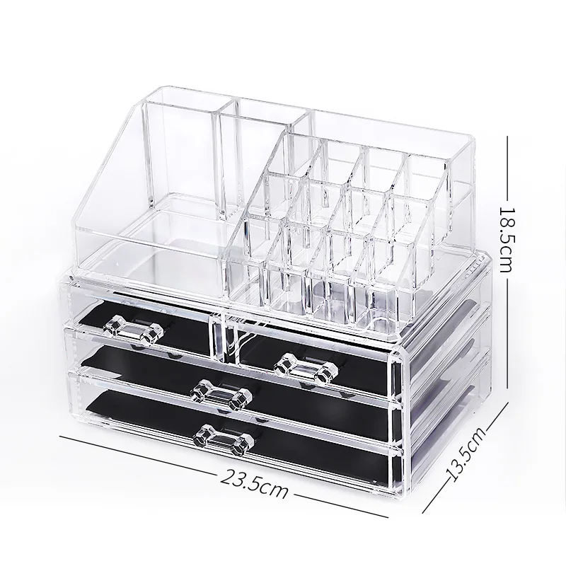 Многофункциональная коробка для хранения косметики прозрачный акриловый