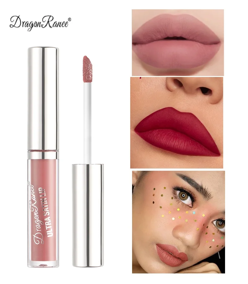 

12 Colors New Liquid Lipstick Matte Lip Glaze Waterproof Long-lasting Lip Gloss Non-stick Cup Makeup Cosmetics Maquiagem TSLM1