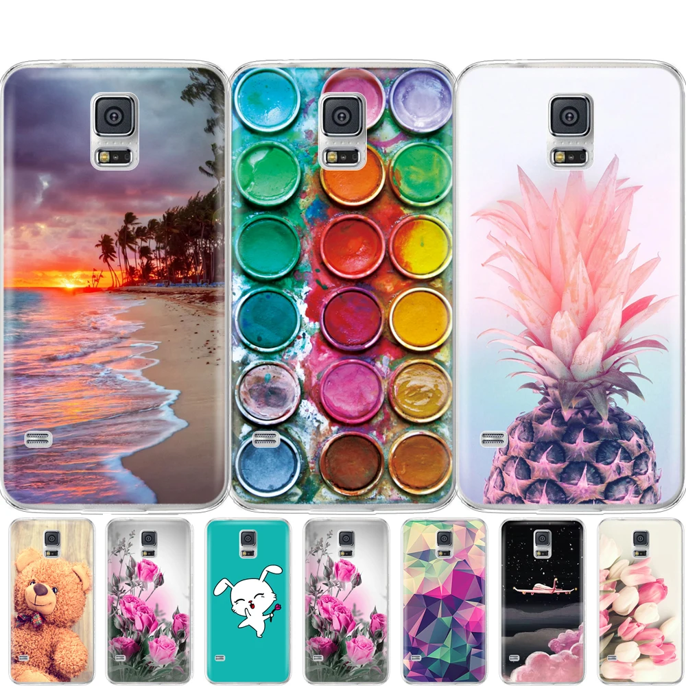 Силиконовый чехол для Samsung Galaxy S5 мягкая задняя крышка из ТПУ Neo i9600 SM-G900F | Мобильные