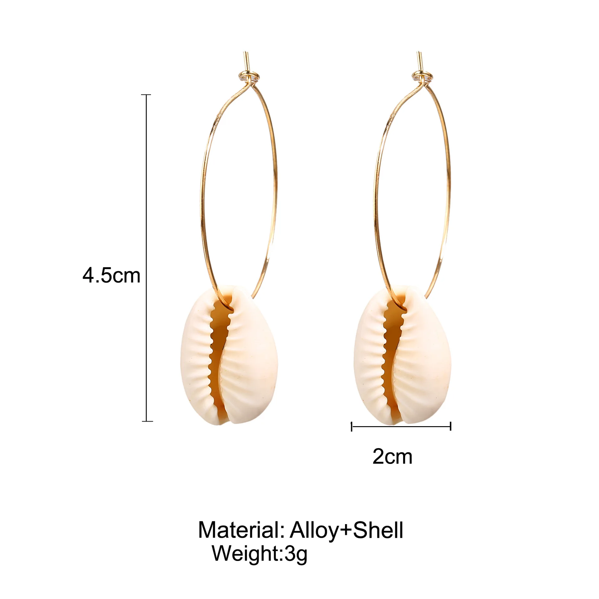 New Exaggerated Sea Shell Pendant Earrings Woman Bijoux Marine Series Statement Gift Jewelry Bohemian Fashion Gifts | Украшения и