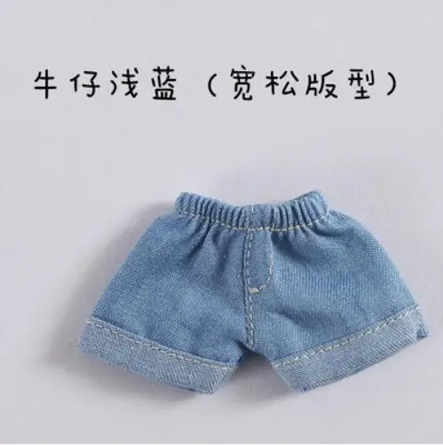 blue pant Одежда для кукол футболка с капюшоном и длинными рукавами с героями мультфильмов/короткие штаны для ob11, obitsu11, Molly, 1/12bjd, Одежда для куклы, аксессуары для куклы - Цвет: blue pant