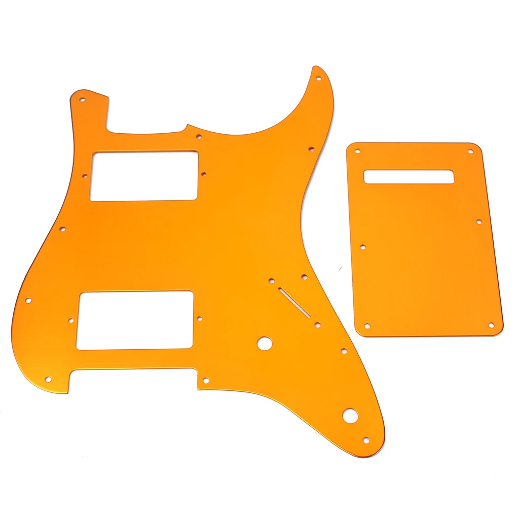 

Щит из сплава HH Pickguard, задняя пластина для электрогитары ST, золотисто-желтый