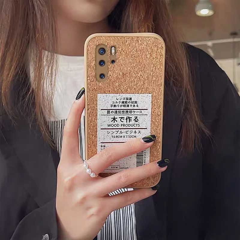 Ультратонкий Деревянный чехол с рассеиванием тепла для телефона Huawei P30 P40 P20 P50 Pro