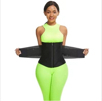zip up waist trainer corset single one belt bustier underbust ceinture de sport femme plus size fitness belt breathable mesh hot