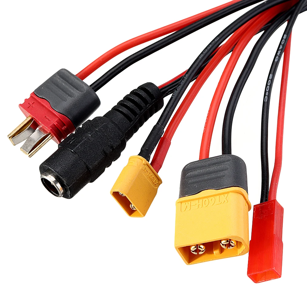 20 см 20AWG 4,0 мм разъем типа "банан" к XT60 XT30 DC5.5 T штекер зарядного устройства кабель-адаптер для IMAX B6 зарядное устройство isdt RC FPV гоночный Дрон