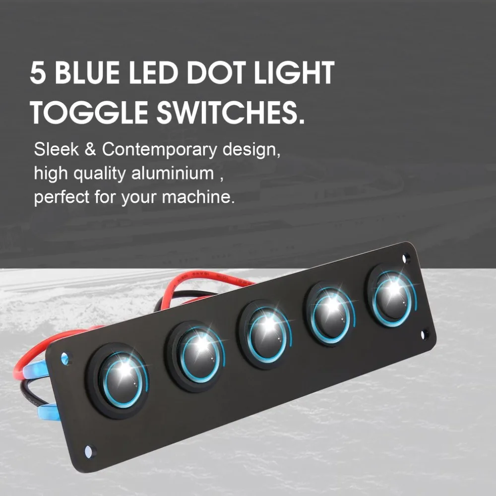 5 банд 12 В кулисный переключатель для автомобиля морской лодки автоматические