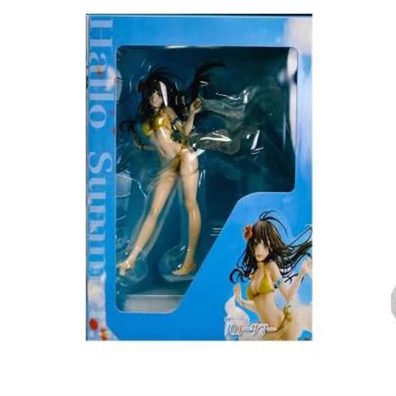 

23cm Anime Original Character Hello Summer Action Figure Swimsuit Seaside Girl PVC Collection Model Dolls Toys for Boys Gifts