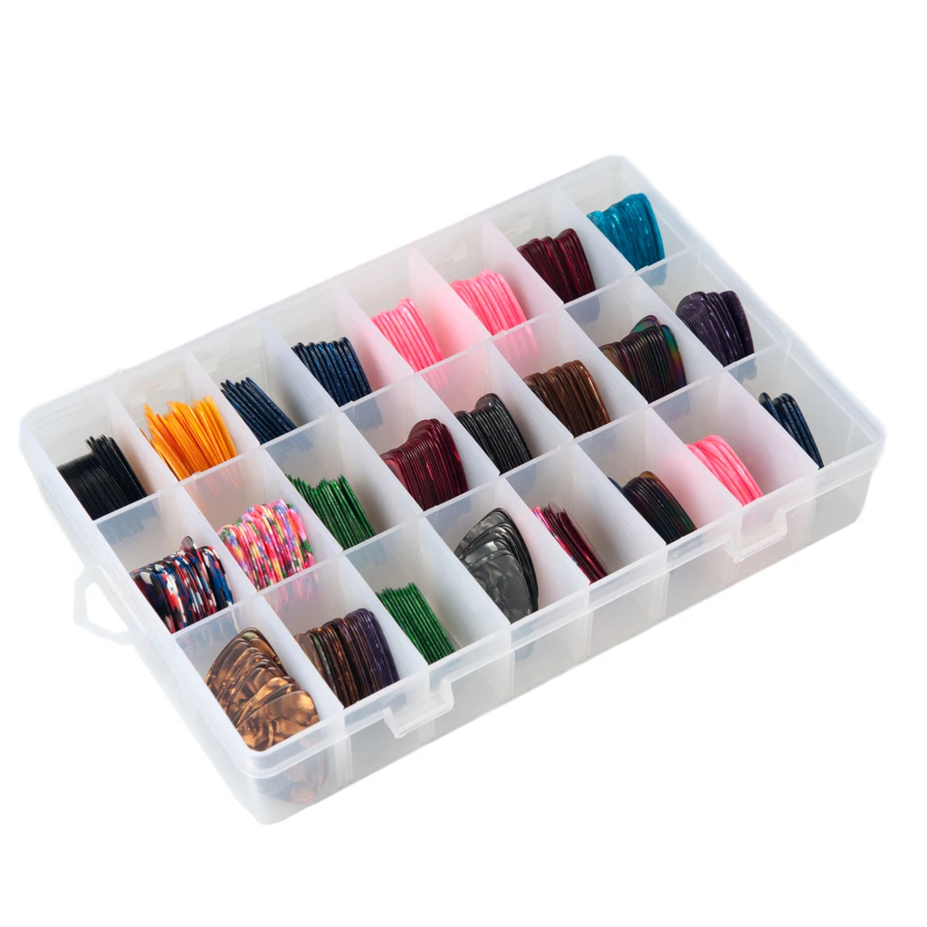 

100pcs Mix Celluloid Electric Guitar Picks Plectrums Parts Assorted Color