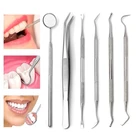 Стоматологический зеркальный серп, клетчатый скалер, шпатель для зубов, стоматологическое оборудование для отбеливания зубов, инструменты для ухода за зубами