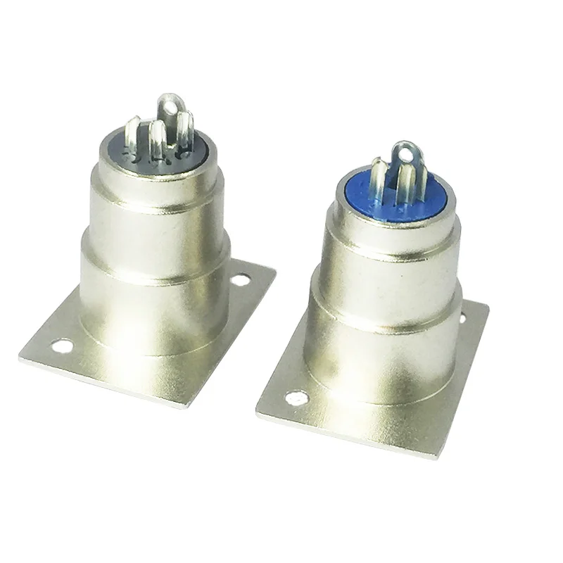 100 шт./лот 4 контактный XLR гнездовой панельный разъем Шасси типа Push type Разъем