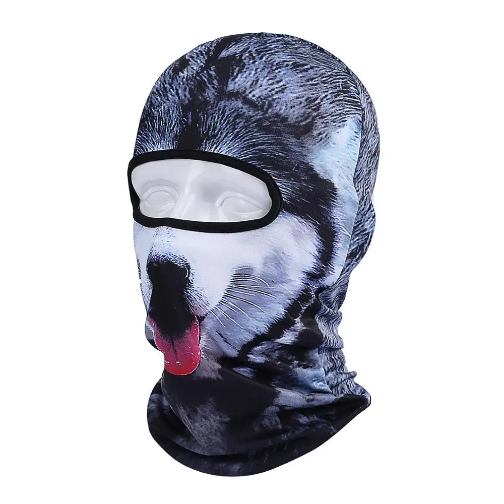 Балаклава с 3D принтом маска для мотоцикла верховой езды пеших прогулок на все