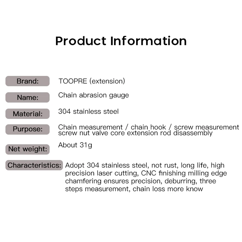 

Bike Bicycle Chain Measuring Ruler Wear Indicator Checker Measuring Measuring Chain Ruler Caliper Bicycle Repaire Tool