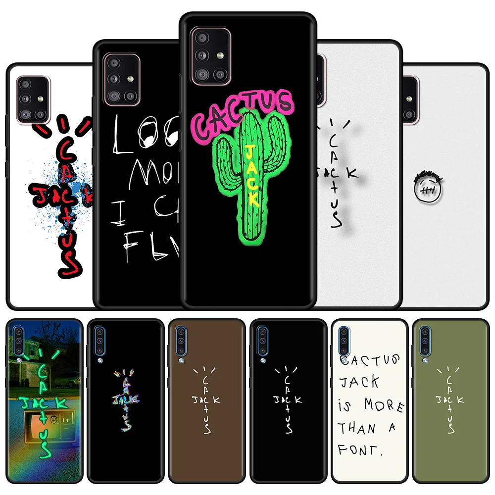 

Case For Samsung Galaxy A51 A12 A21s A71 A52 A31 A32 A02s A72 A11 A41 A22 Soft Phone Cover Bumper Shell Cactus Jack Hiphop
