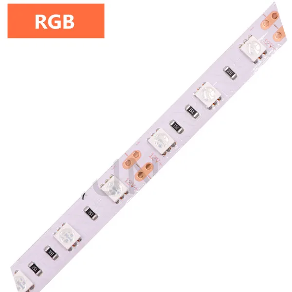 RGB 5050 RGB Светодиодная лента 60 Светодиодный s/m RGBW RGBWW RGB CCT белый теплый белый светодиодный свет водонепроницаемый 12 В светодиодный свет для дома - Испускаемый цвет: RGB