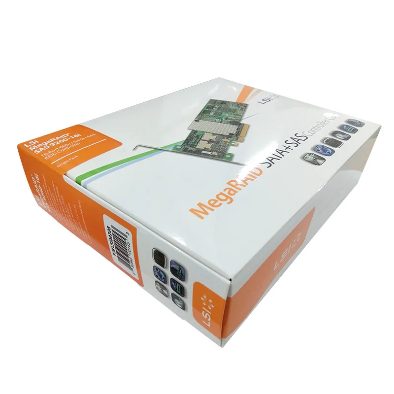 9260-16I LSI PCIe2.0 X8; SAS, RAID0/1/10/5/6, 512M кэш контроллер SFF8087* 4 16 портов