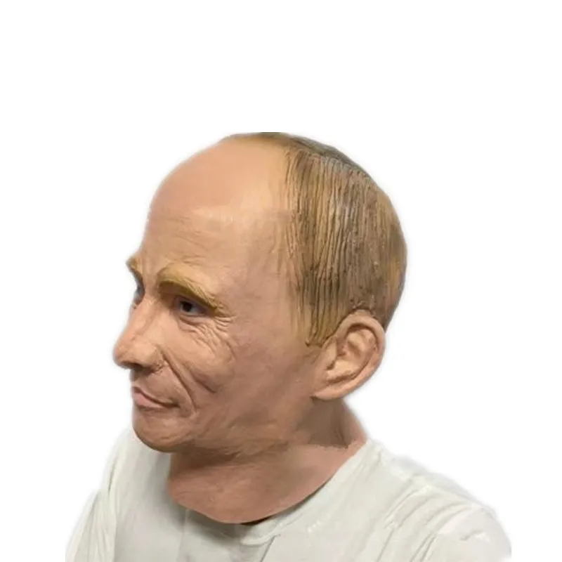 

Russian President Vladimir Putin Latex Mask High Quality Latex Full Face Mask Halloween Cosplay Masquerade Costumes Fun Props