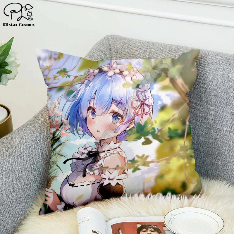 Сексуальные декоративные наволочки из полиэстера с 3D принтом Рем Квадратные