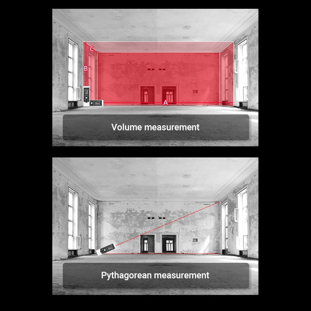 

Laser Range Finder Handheld Rangefinder Digital Mini Distance Measuring Meter Laser Distance Meter Portable Measurement Device