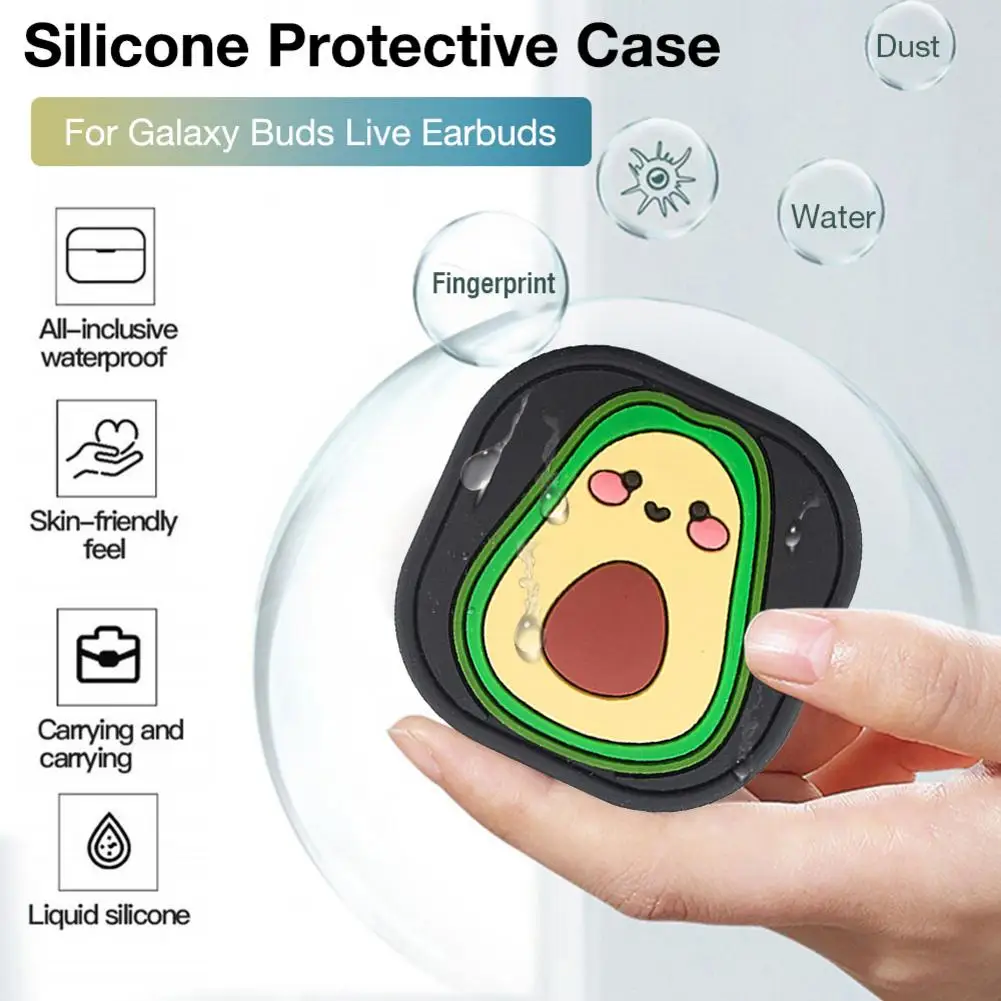 

NEW Soft Silicone Case For Galaxy Buds Live Earbuds 3D Cartoon Cute Earphone Cover Wireless Bluetooth Headphone Protective Case