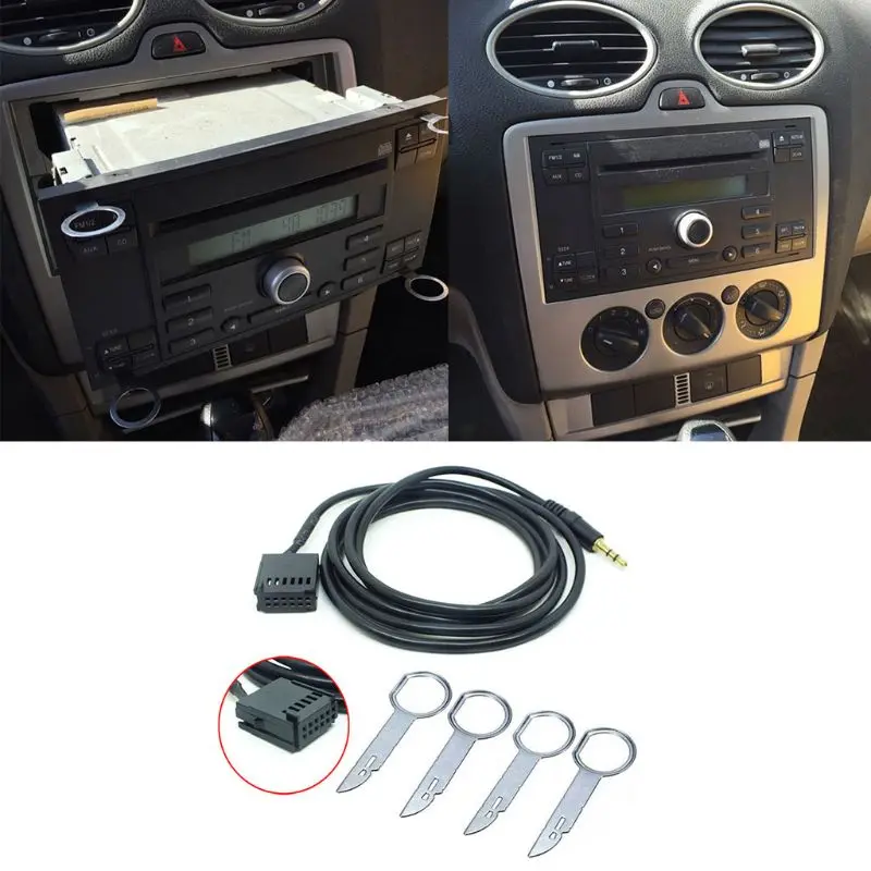 

6000CD AUX-IN Wire Adapter Car Stereo 6000-CD AUX CABLE For Ford Fiesta Focus 6000 N0HF