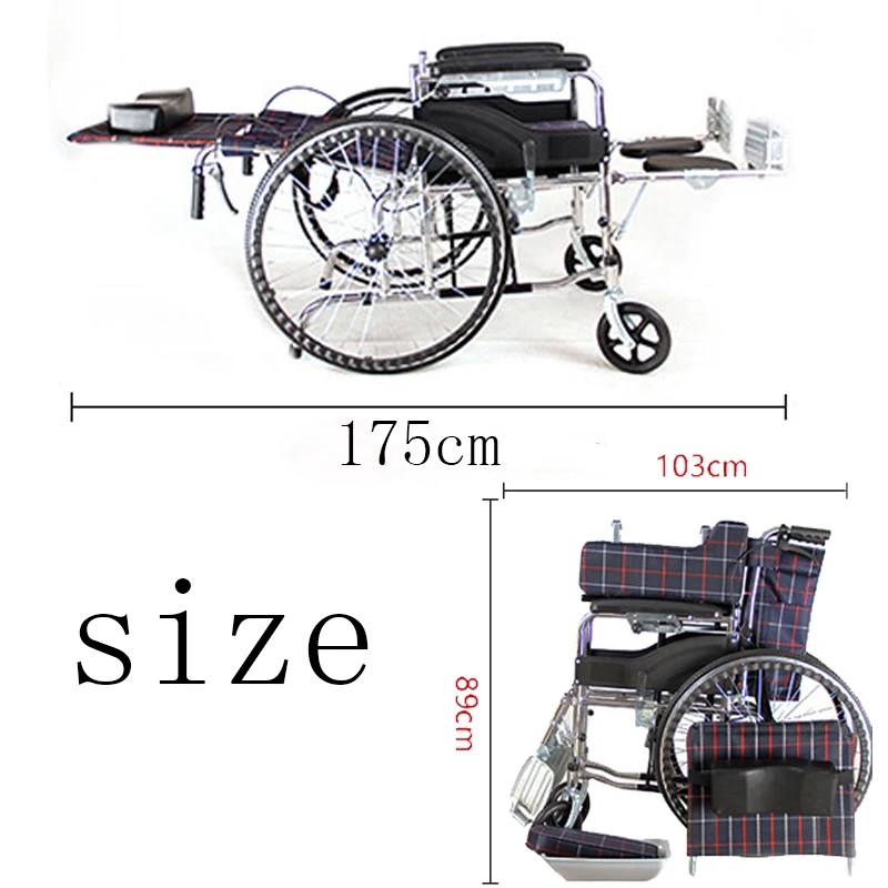 

Full Lying The Wheelchair Of The Elderly Is Easy To Fold And Can Be Half Lying And Full Lying With The Disabled