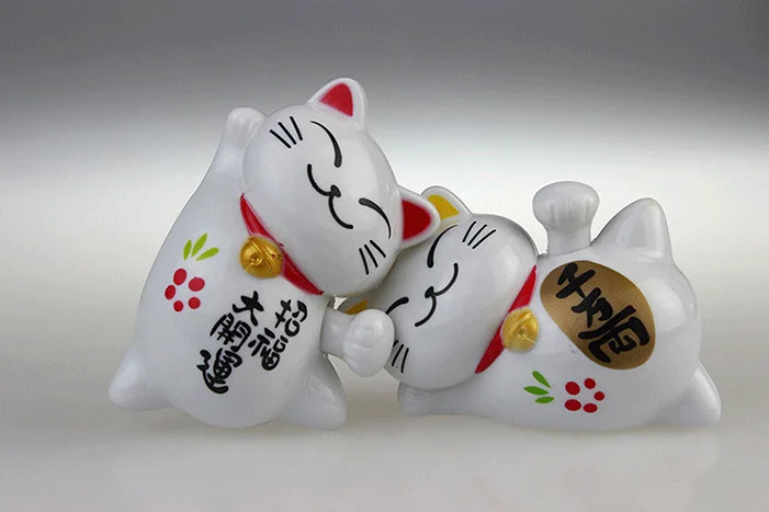 1 шт. 10*6*7 см Солнечная энергия Lucky Cat авто украшение автомобиля украшения для дома