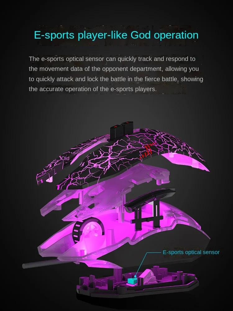 

Игровая проводная мышь YY для электронных видов спорта, классическая версия
