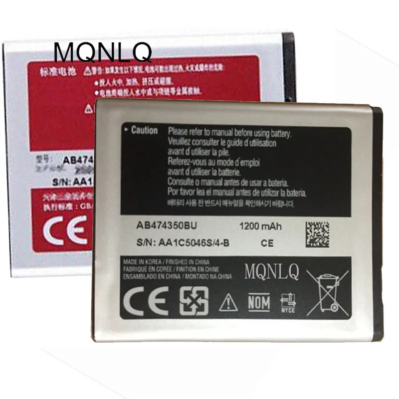 Аккумулятор AB474350BC AB474350BU для Samsung B5722 Duos аккумулятор Galaxy 5 Europa с аккумулятором на 1