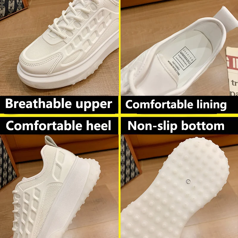 

Dames Schoenen Zomer 2021 Woman Sneakers Fashion Lacing Solid Color Round Head Walking Casual Outdoor Running Shoes